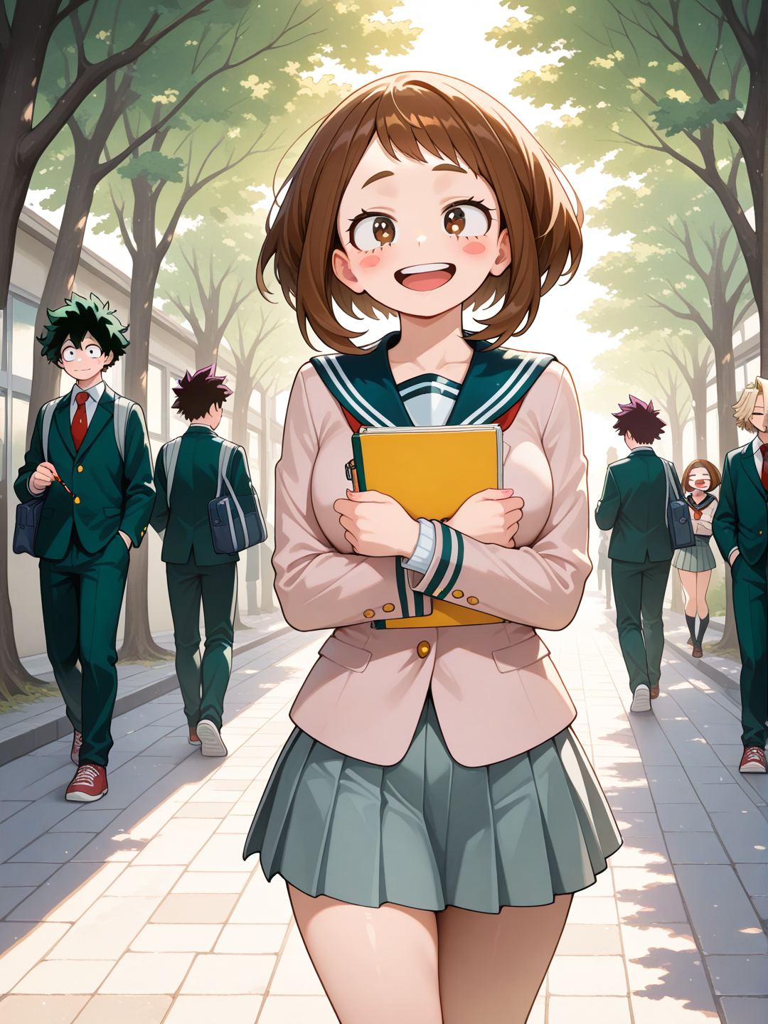 Ochako Uraraka: camino a clases 
