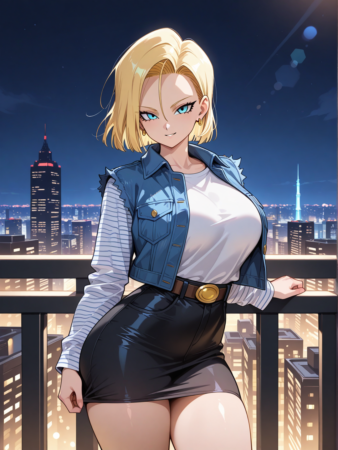 Androide 18: Vista de la ciudad 