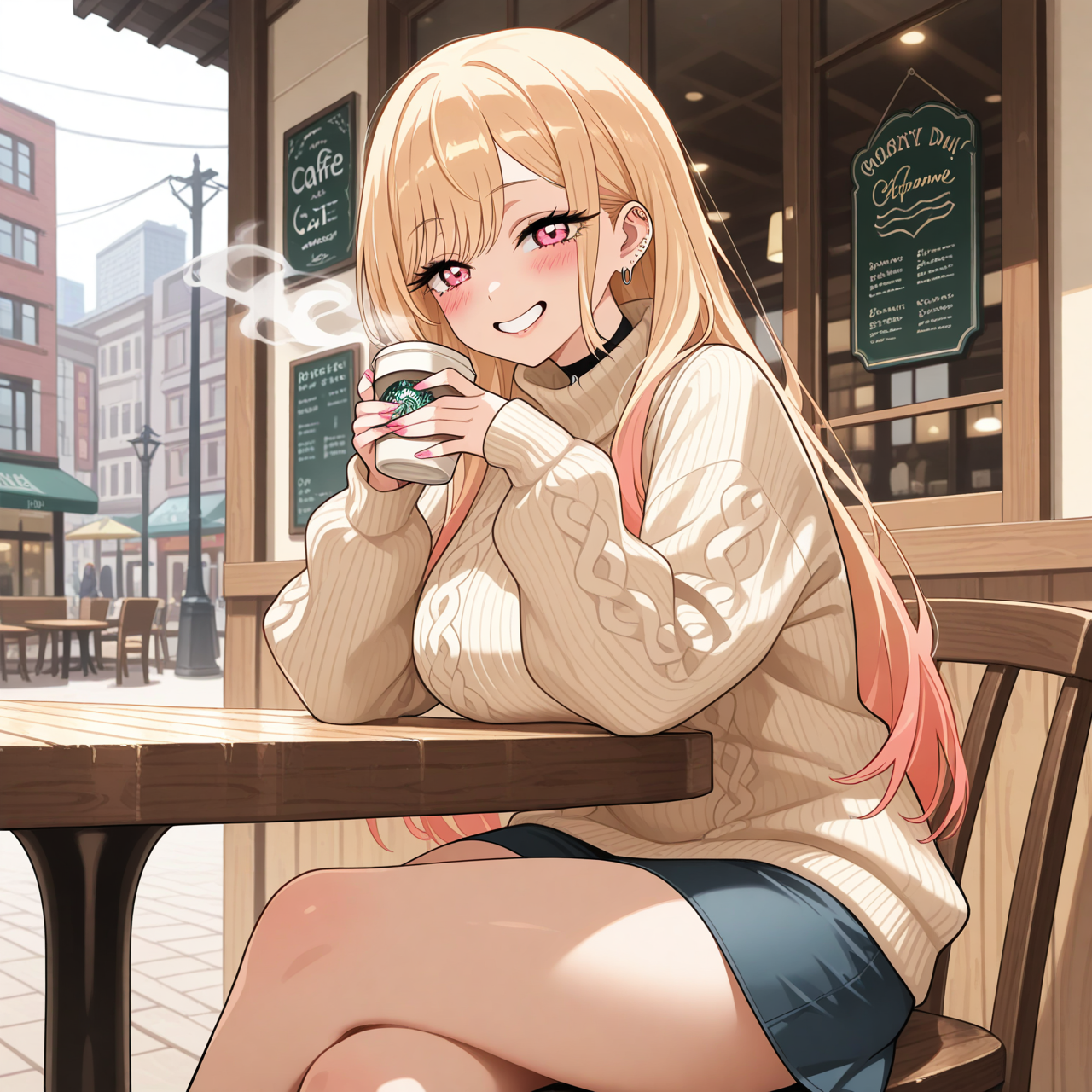 Marin: Café por la mañana 