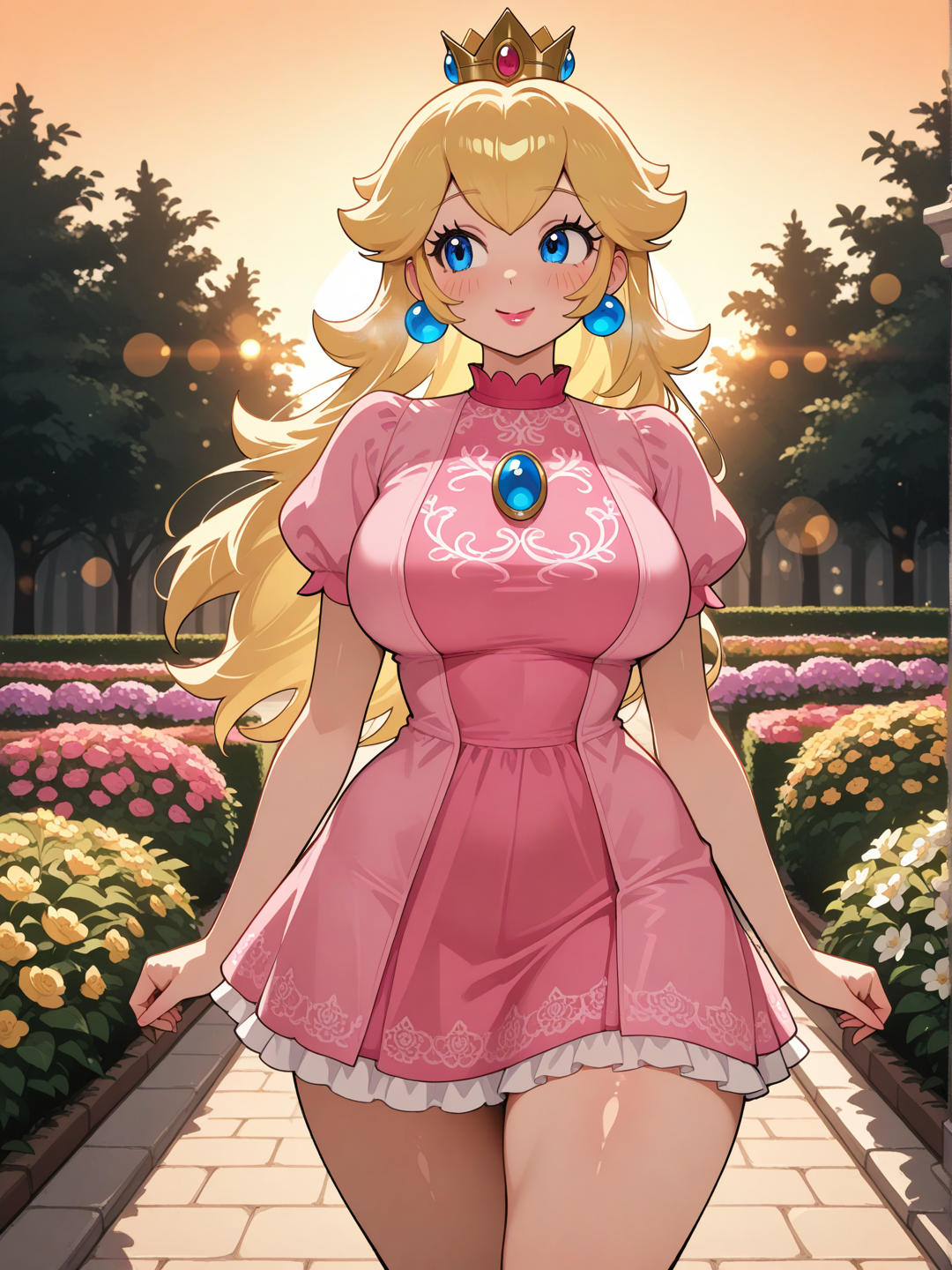 Peach: Paseo por los jardines