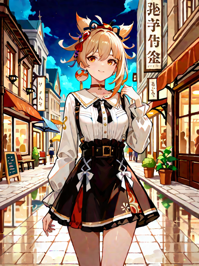 Yoimiya: Paseo Urbano