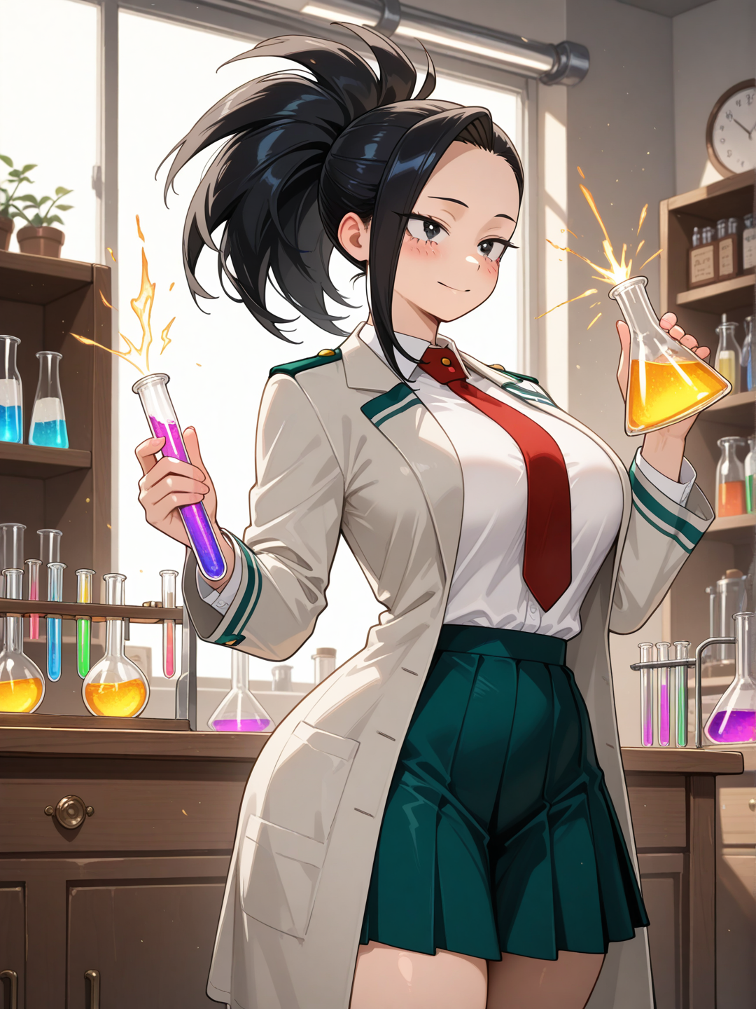 Momo Yaoyorozu: Clase de Ciencias 