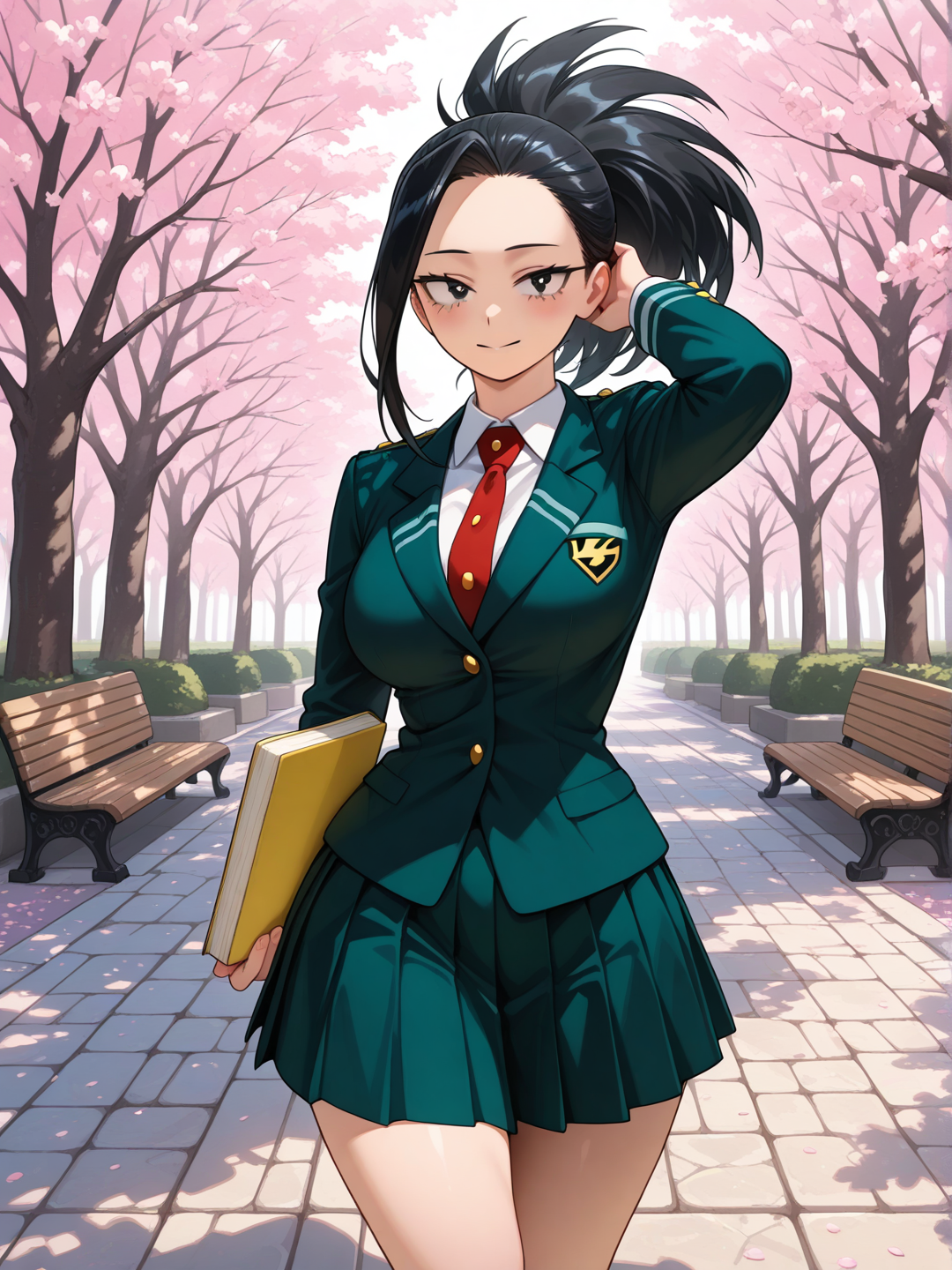 Momo Yaoyorozu: Día tranquilo en la escuela