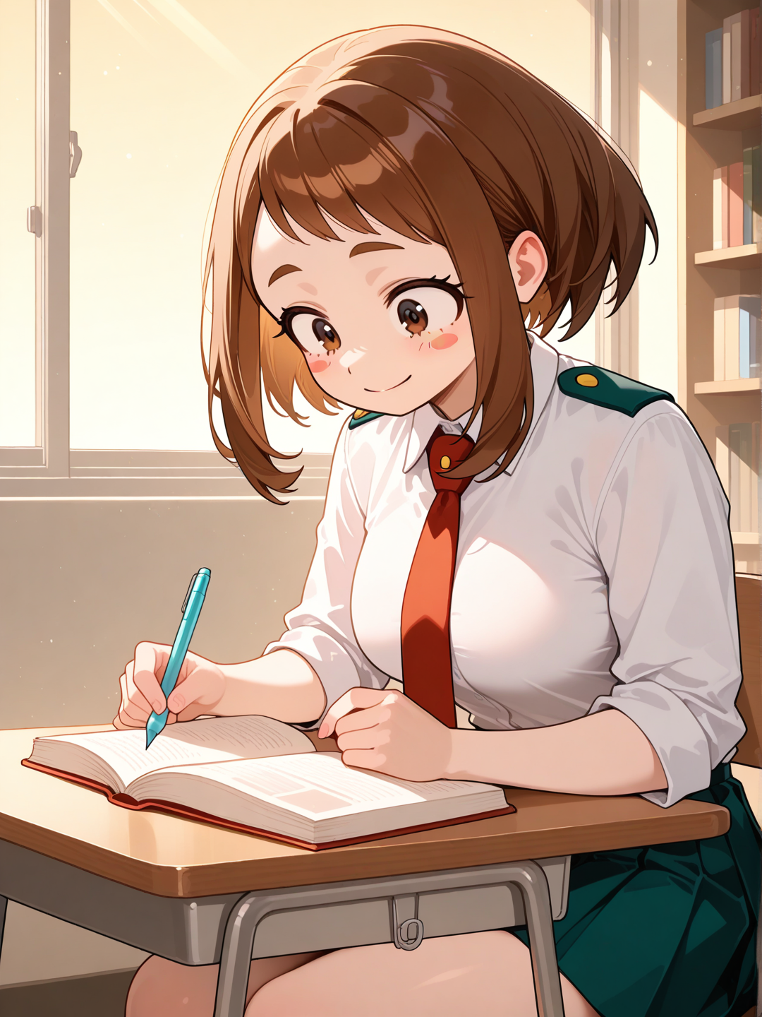 Uraraka: Tarde de estudios