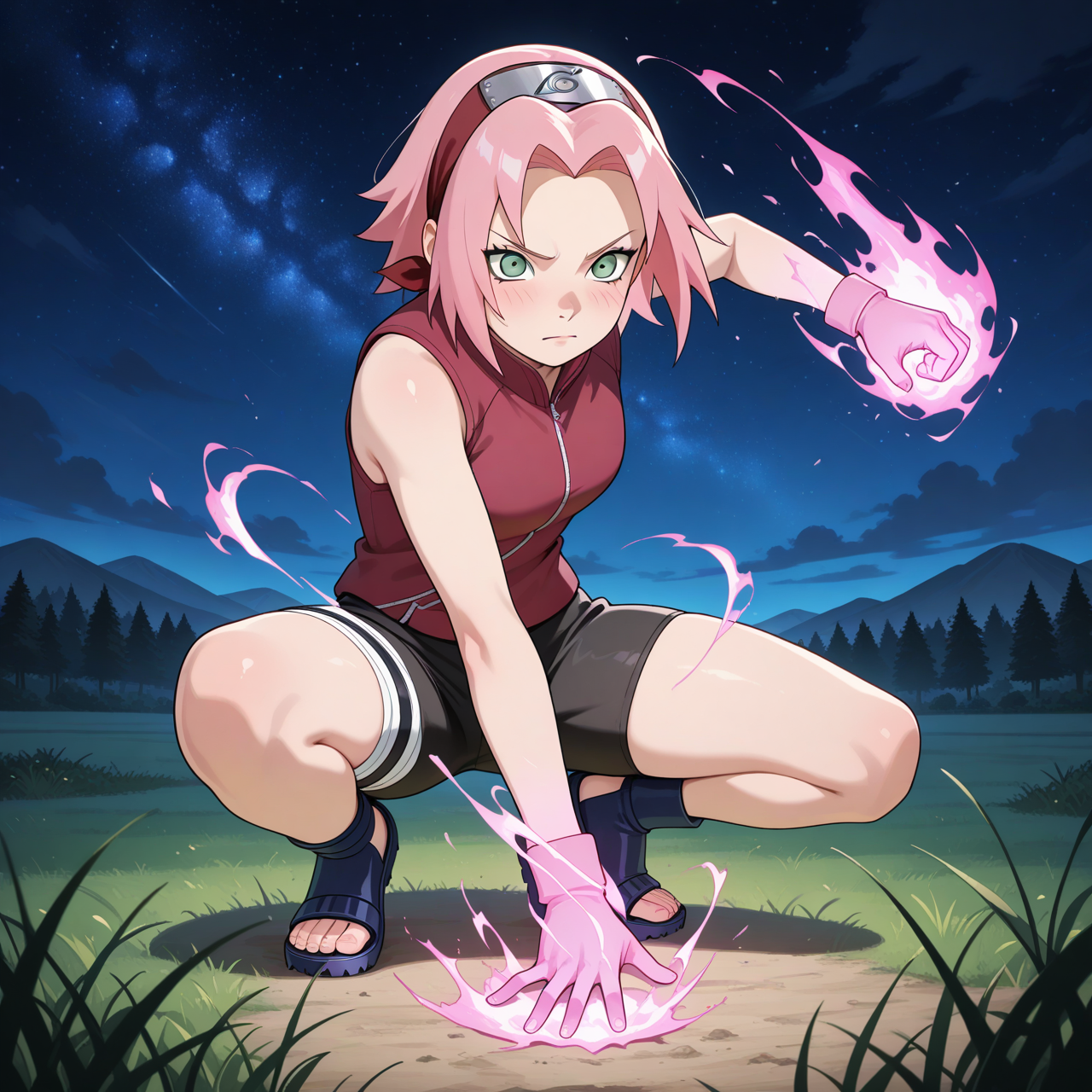 Sakura: Entrenamiento Nocturno