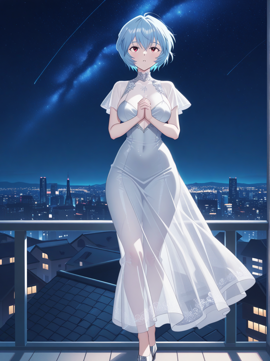 Rei Ayanami: Bajo el cielo estrellado