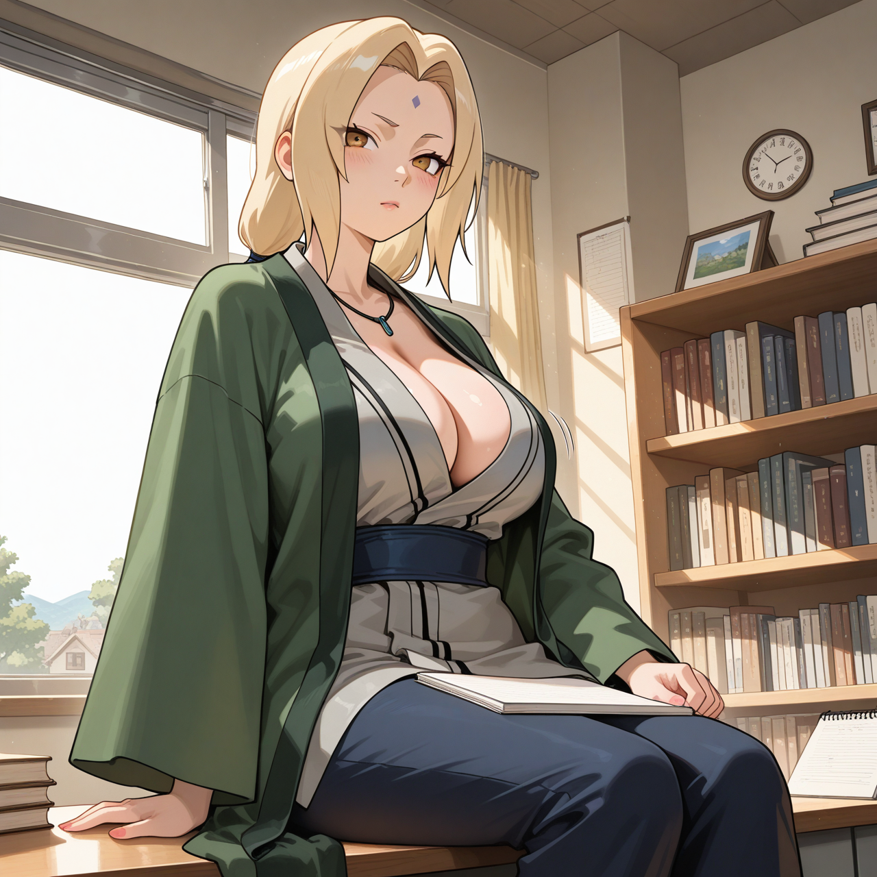 Tsunade: Trabajo acumulado 
