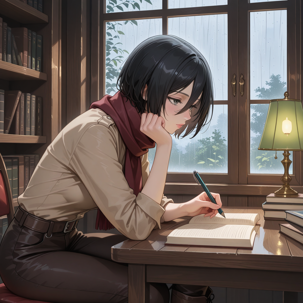 Mikasa: Tarde Lluviosa