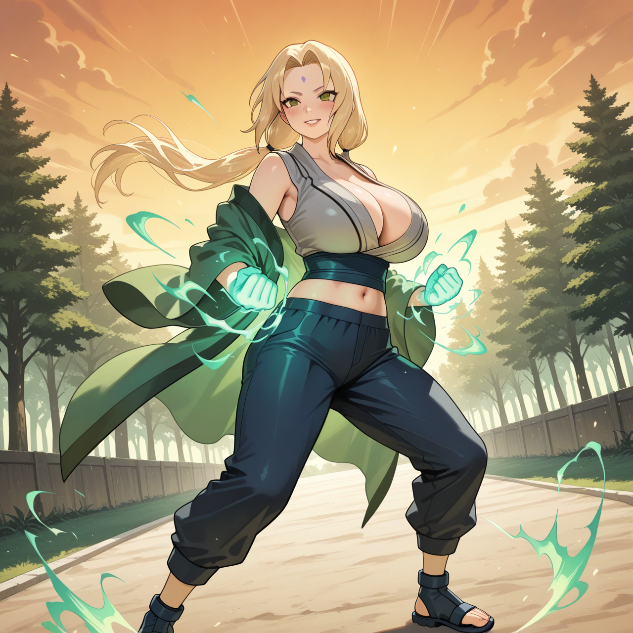 Tsunade: Hora del entrenamiento 
