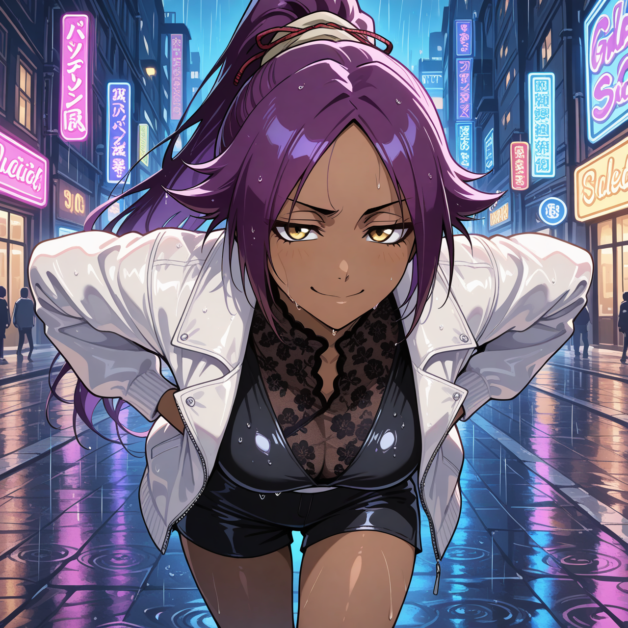 Yoruichi Shihouin: Calor Neon 