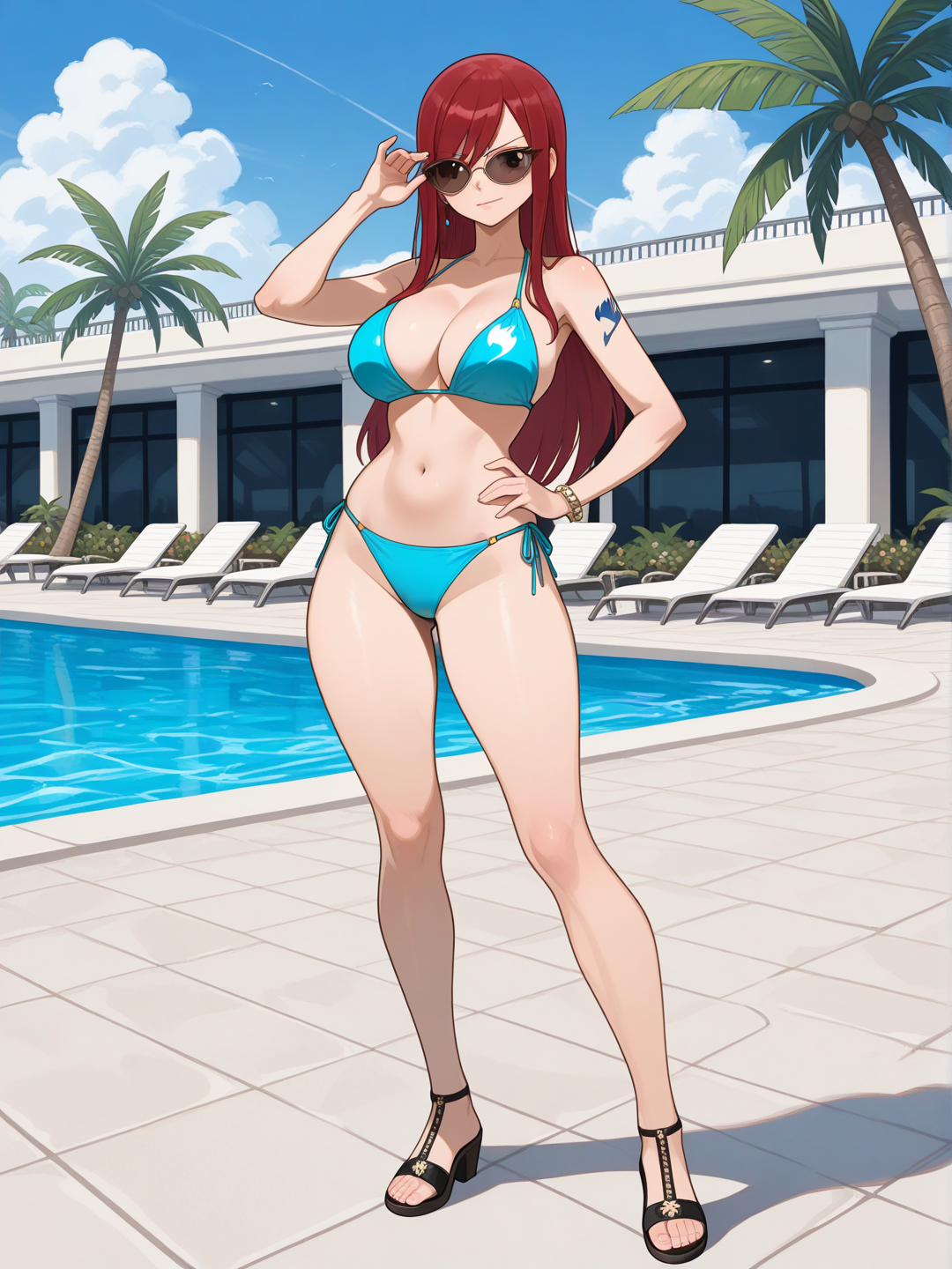 Erza Escarlet: Reina del Bronceado