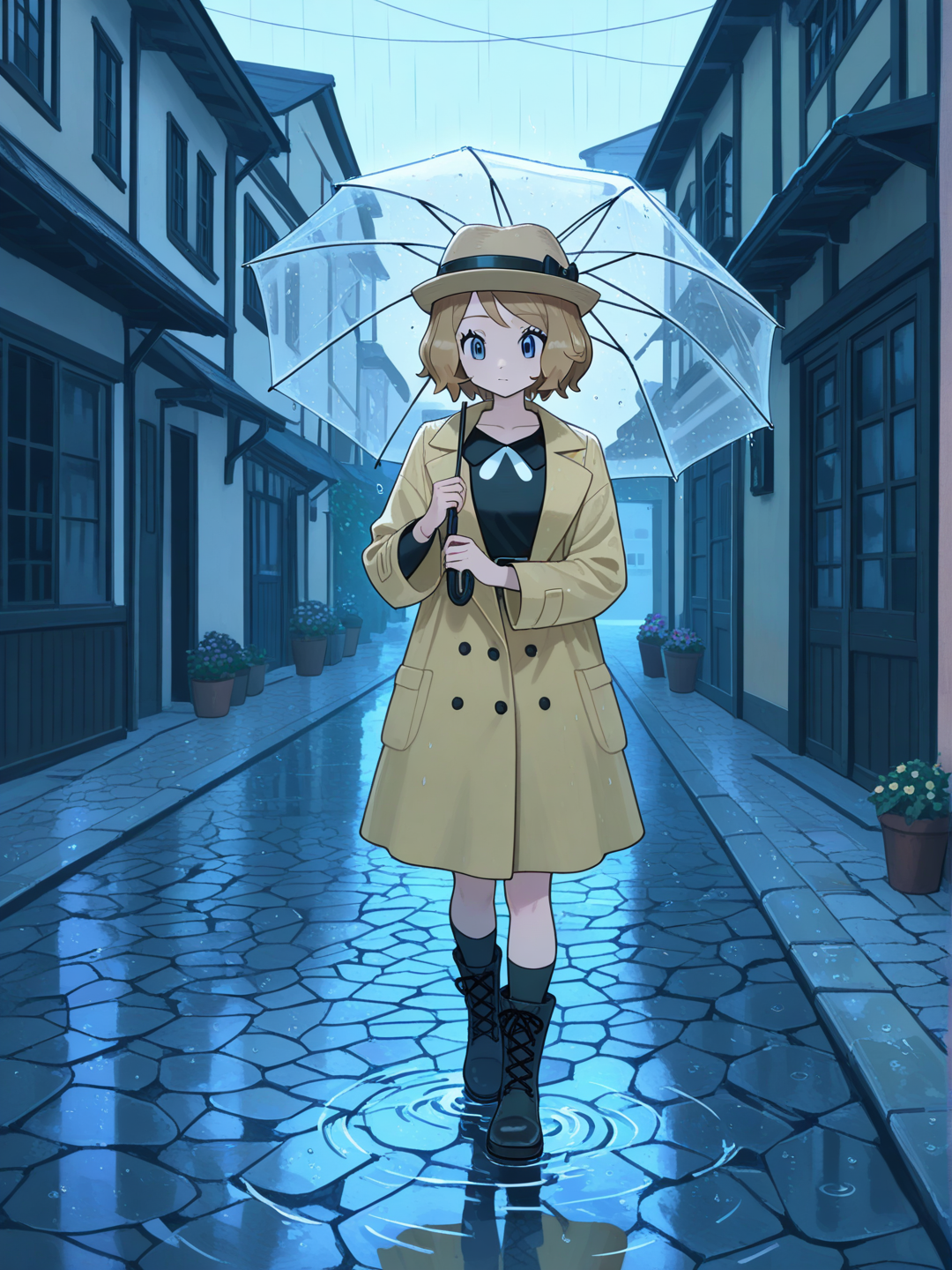 Serena: Pasos bajo la lluvia