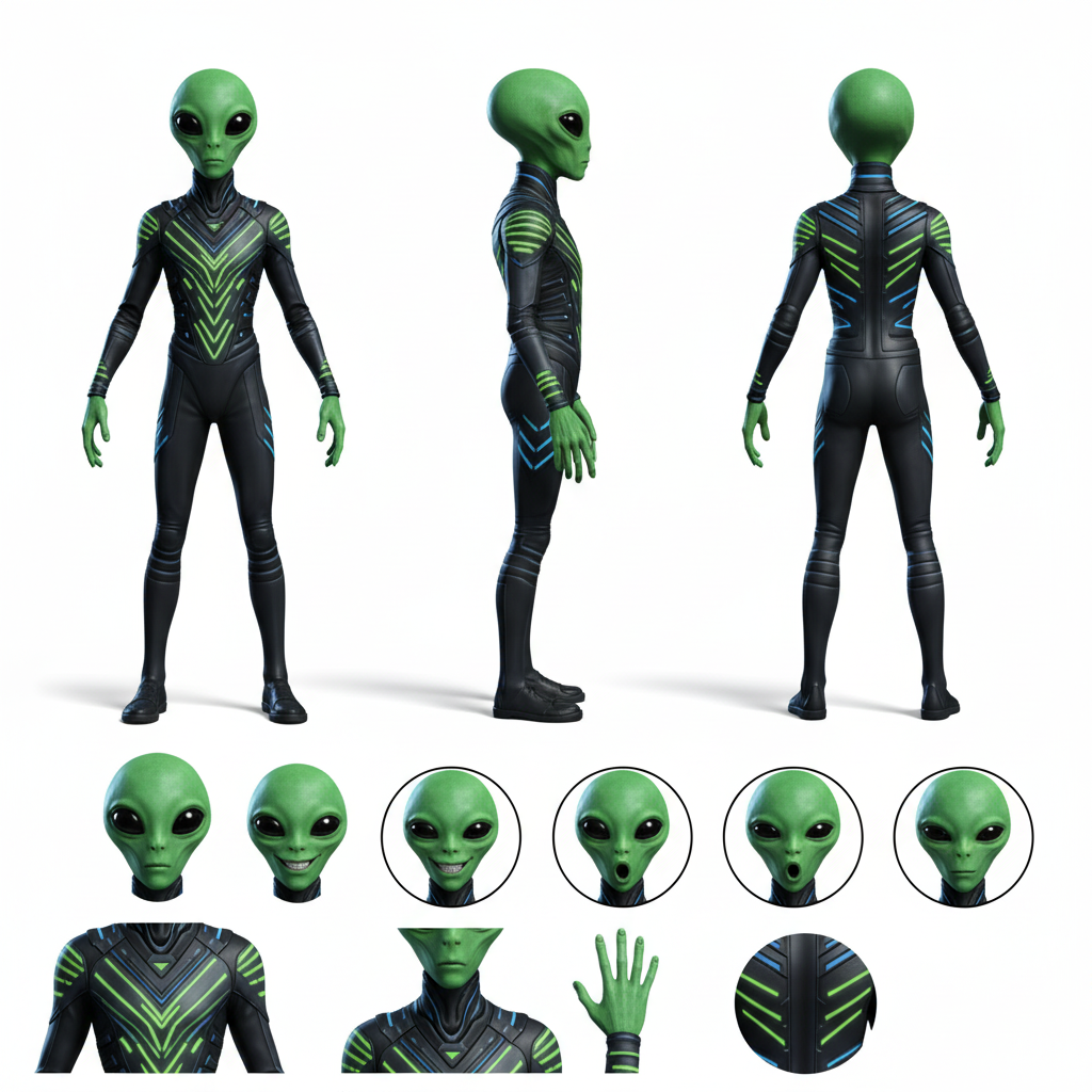 Aliens pose 