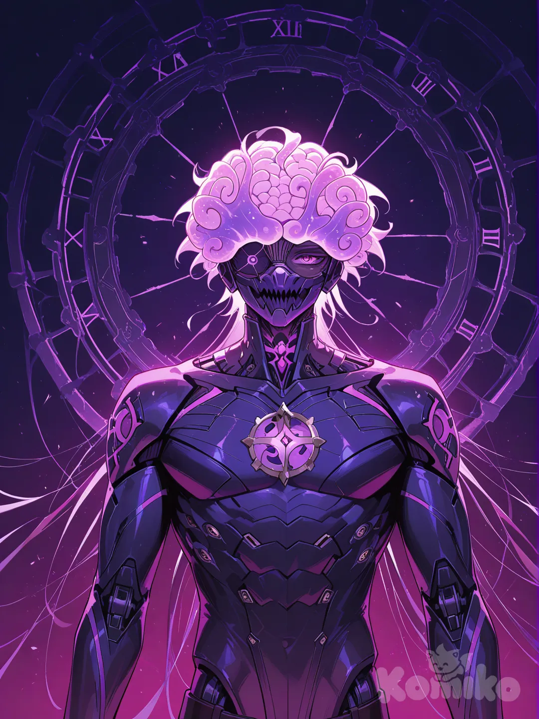 Futuristic human brain 