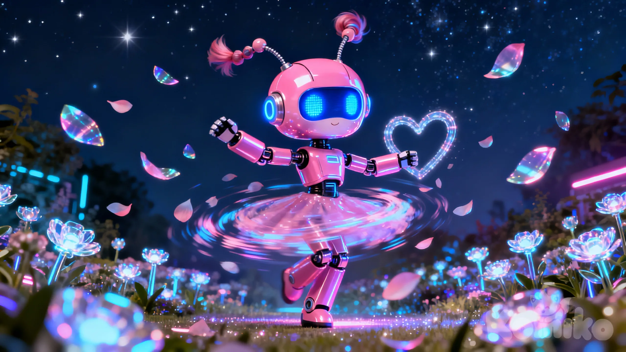 cute petite robot girl