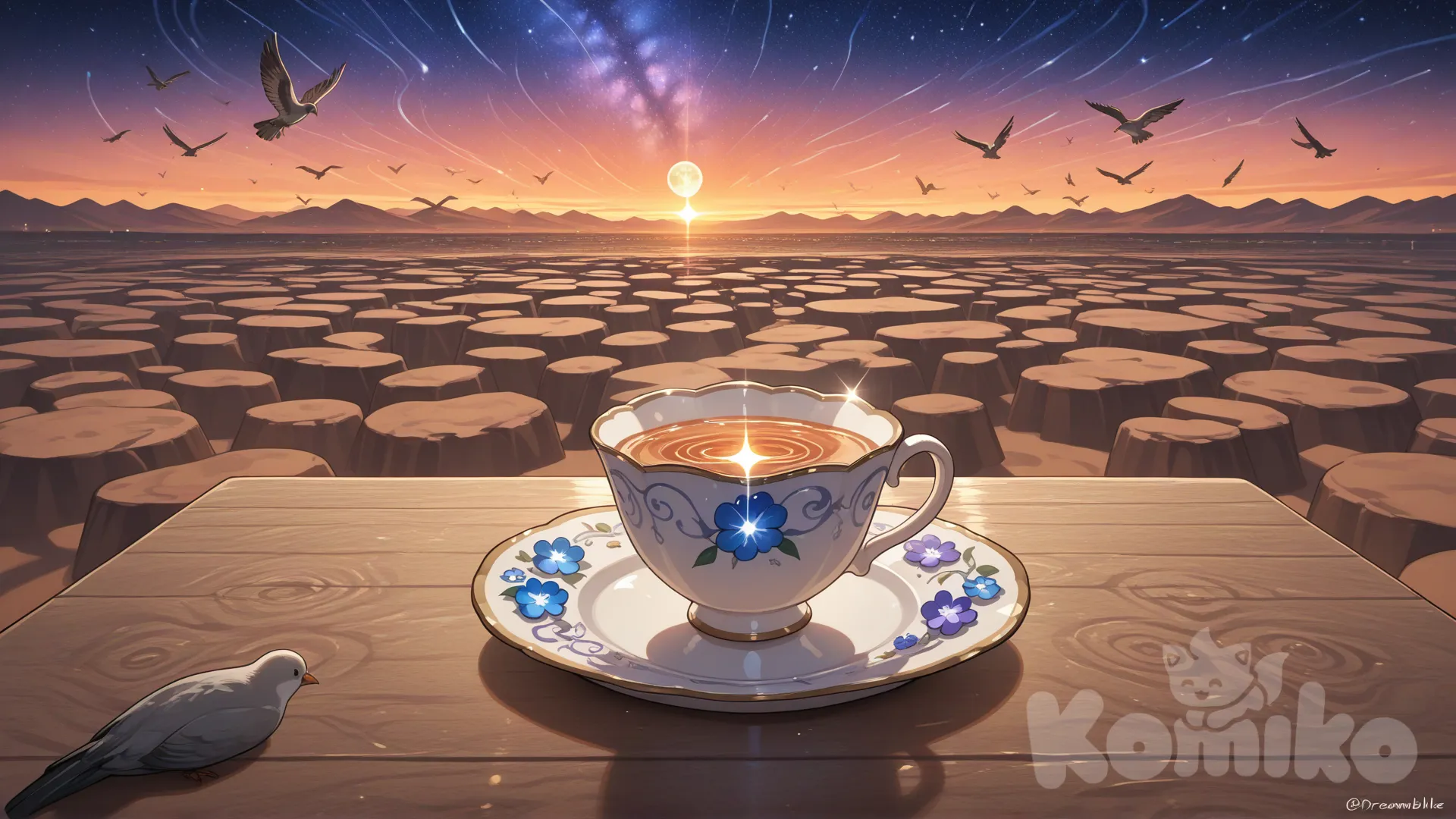 delicate porcelain teacup