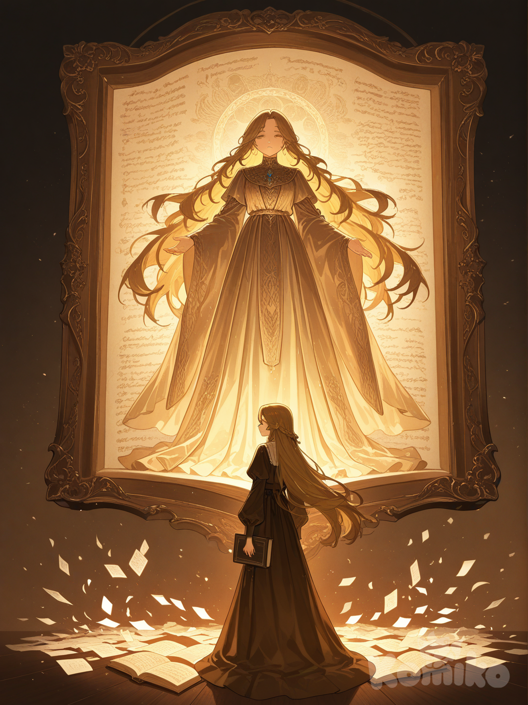 Echoes of Knowledge: A Surreal Journey