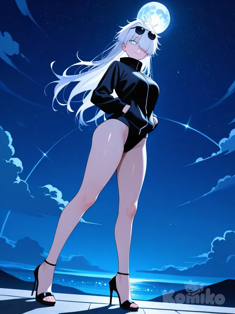 @Gojou_Satoru, genderswap, night sky