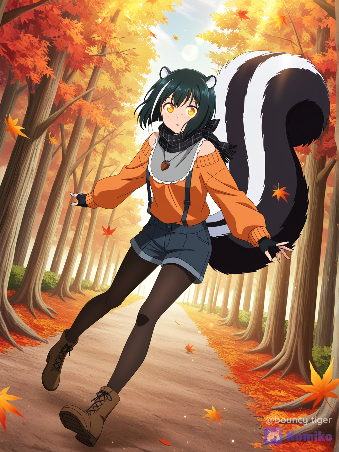 Intro scene from "Syrup Drops" my made up anime about my character Maple Leaf