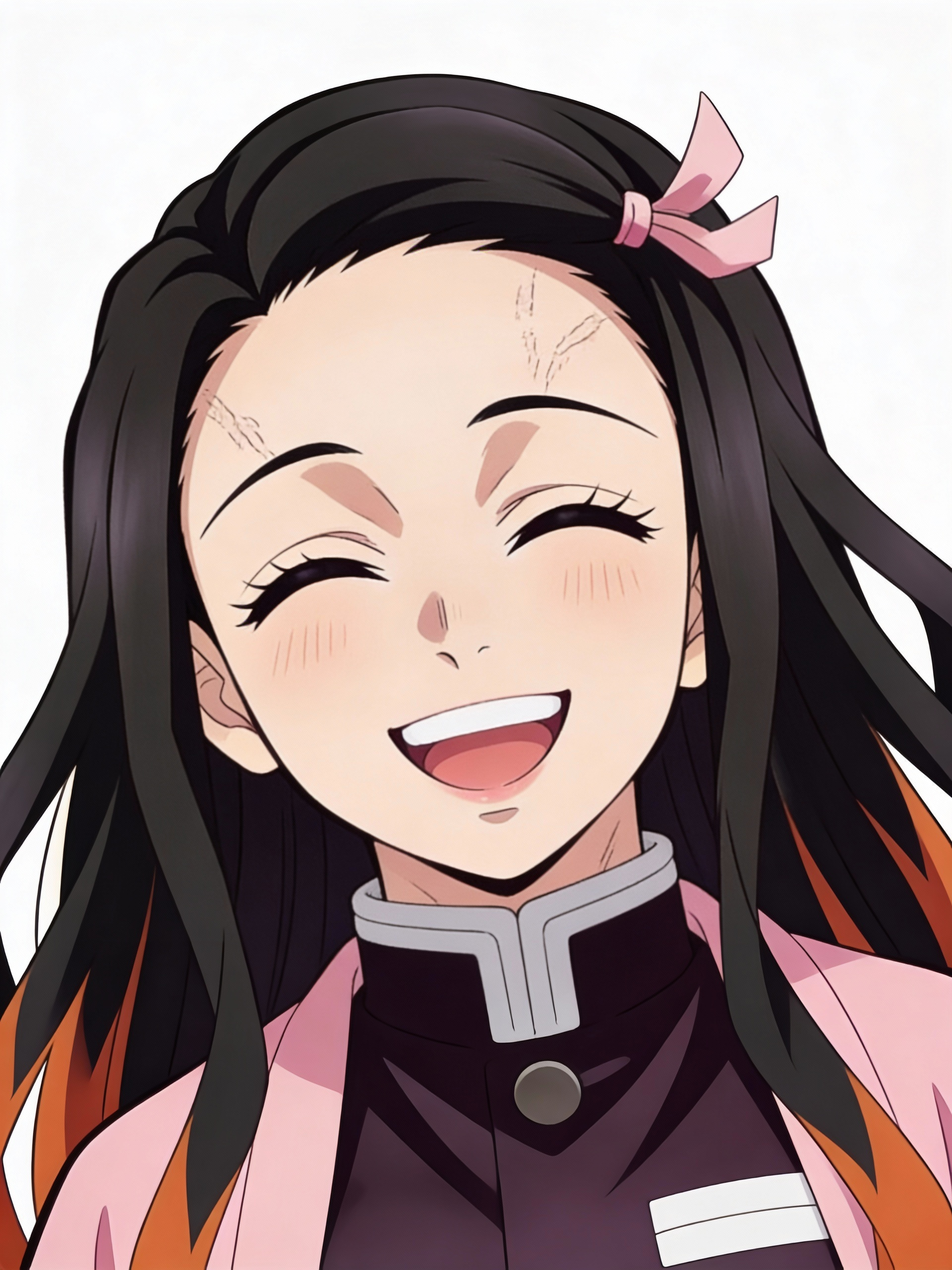 Nezuko smiles 