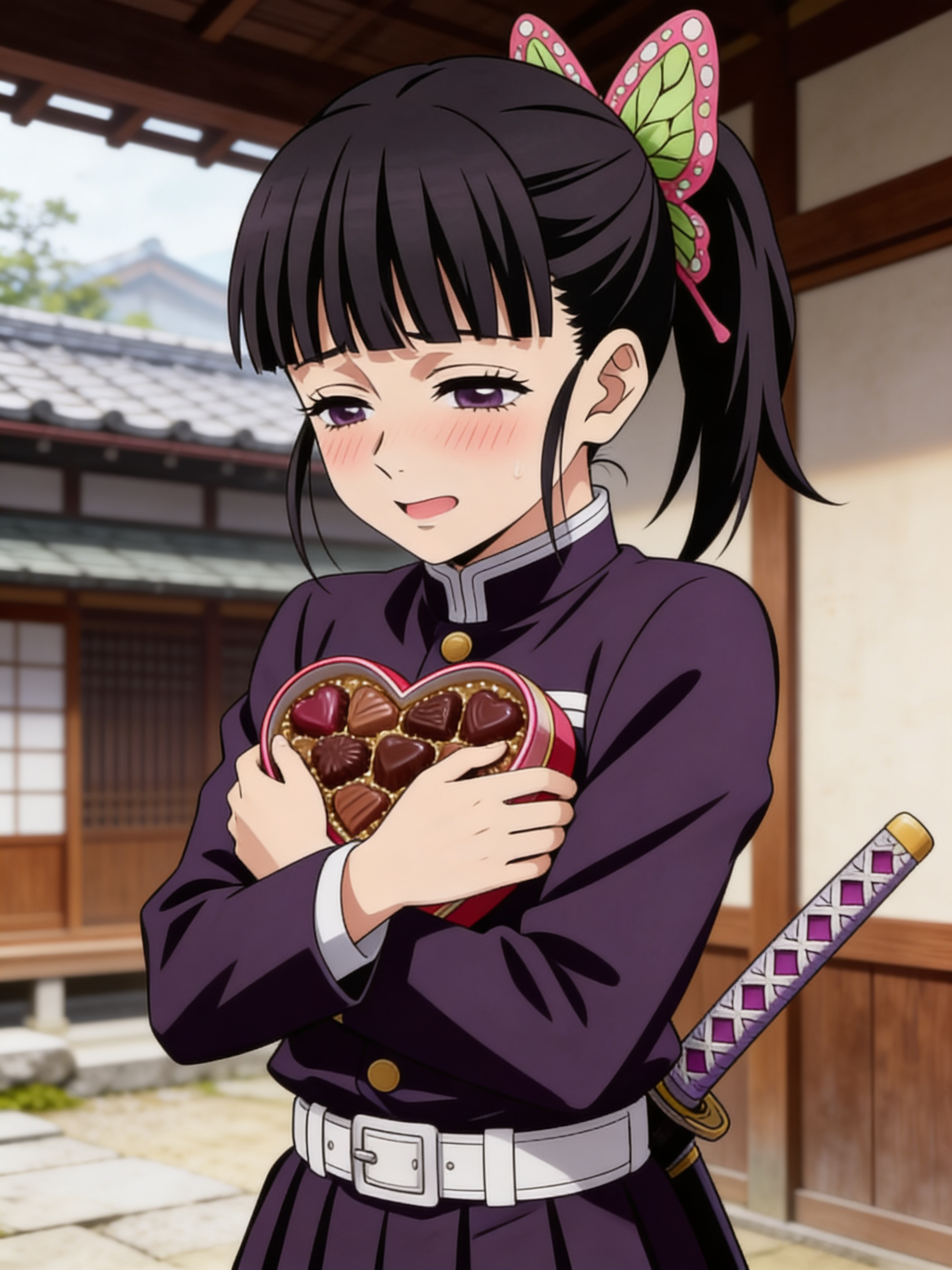 Nervous About Her Chocolate 