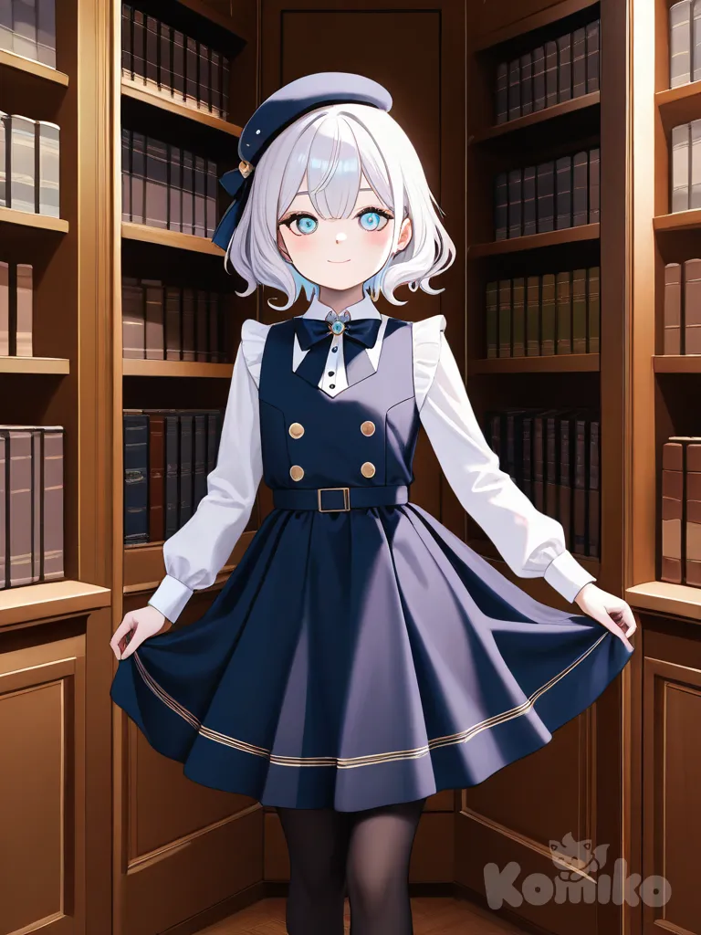 <vina-harP>, <laila-lRcc>, kawaii, library, dancing