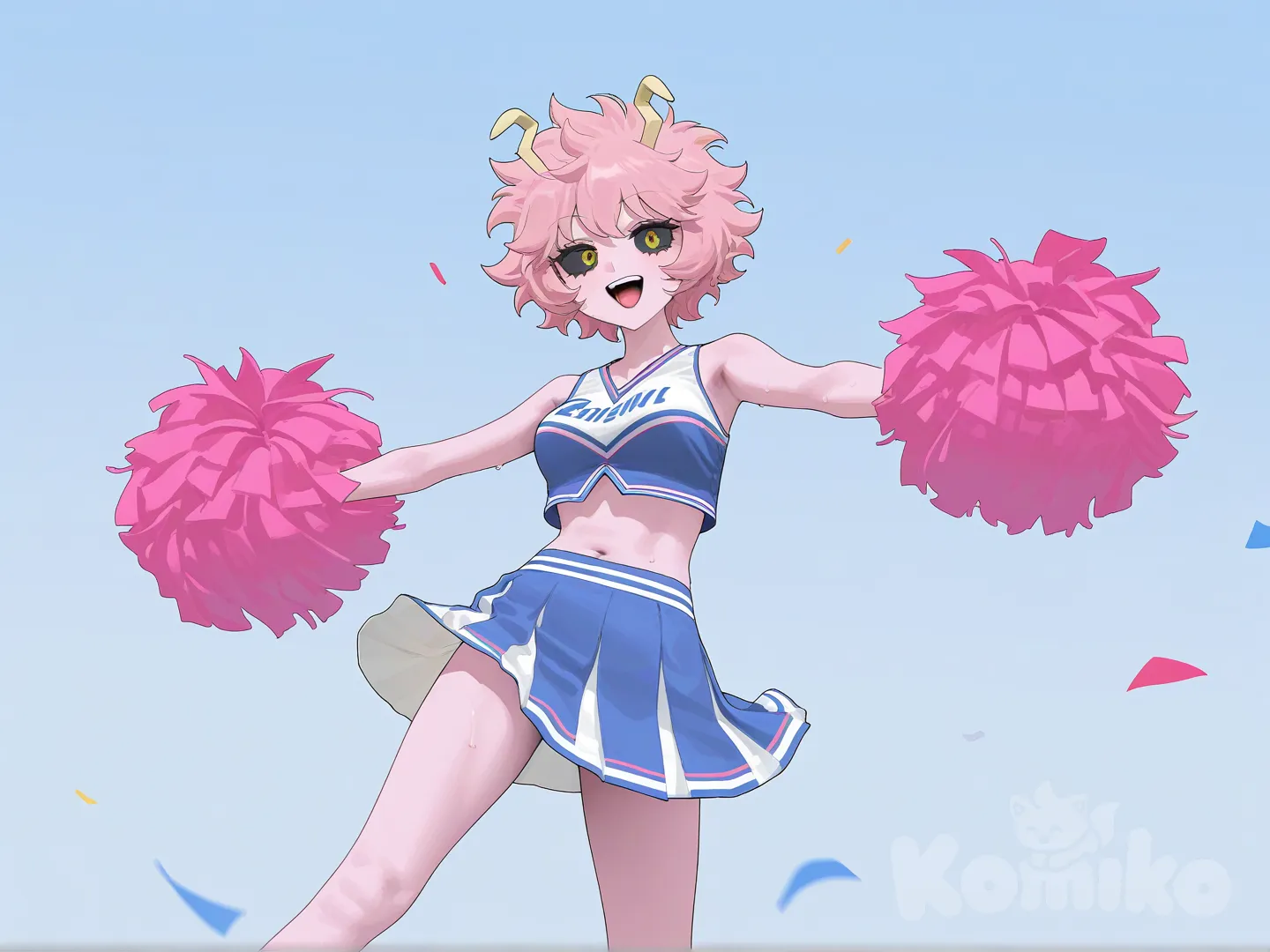 @Ashido_Mina, cheerleader, [vibrant-anime-style]