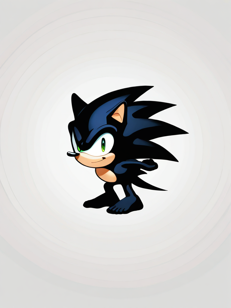 1boy, naruto style, original character, sonic the hedgehog original character, anthropomorphic animal, single character, full body, looking at viewer, simple background, white background, impasto