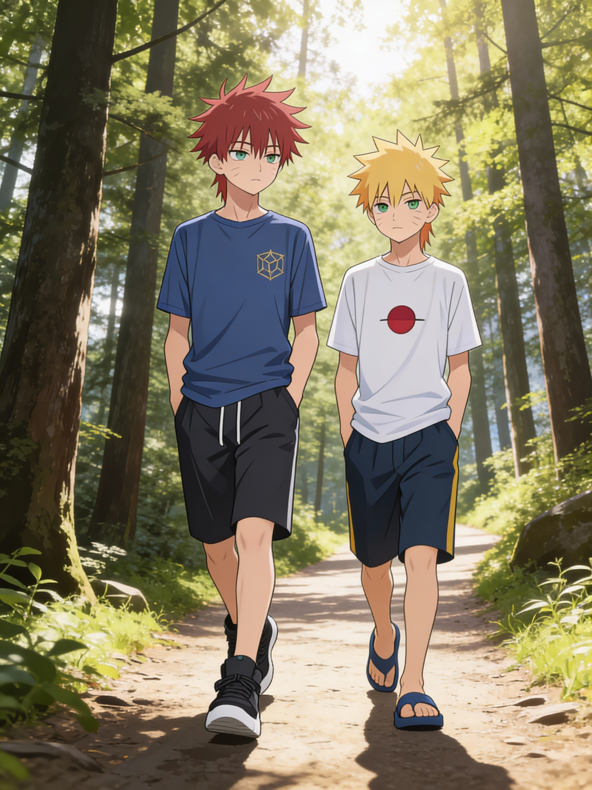 @gavin-PQT1, @nick-lmZh hiking throw the woods