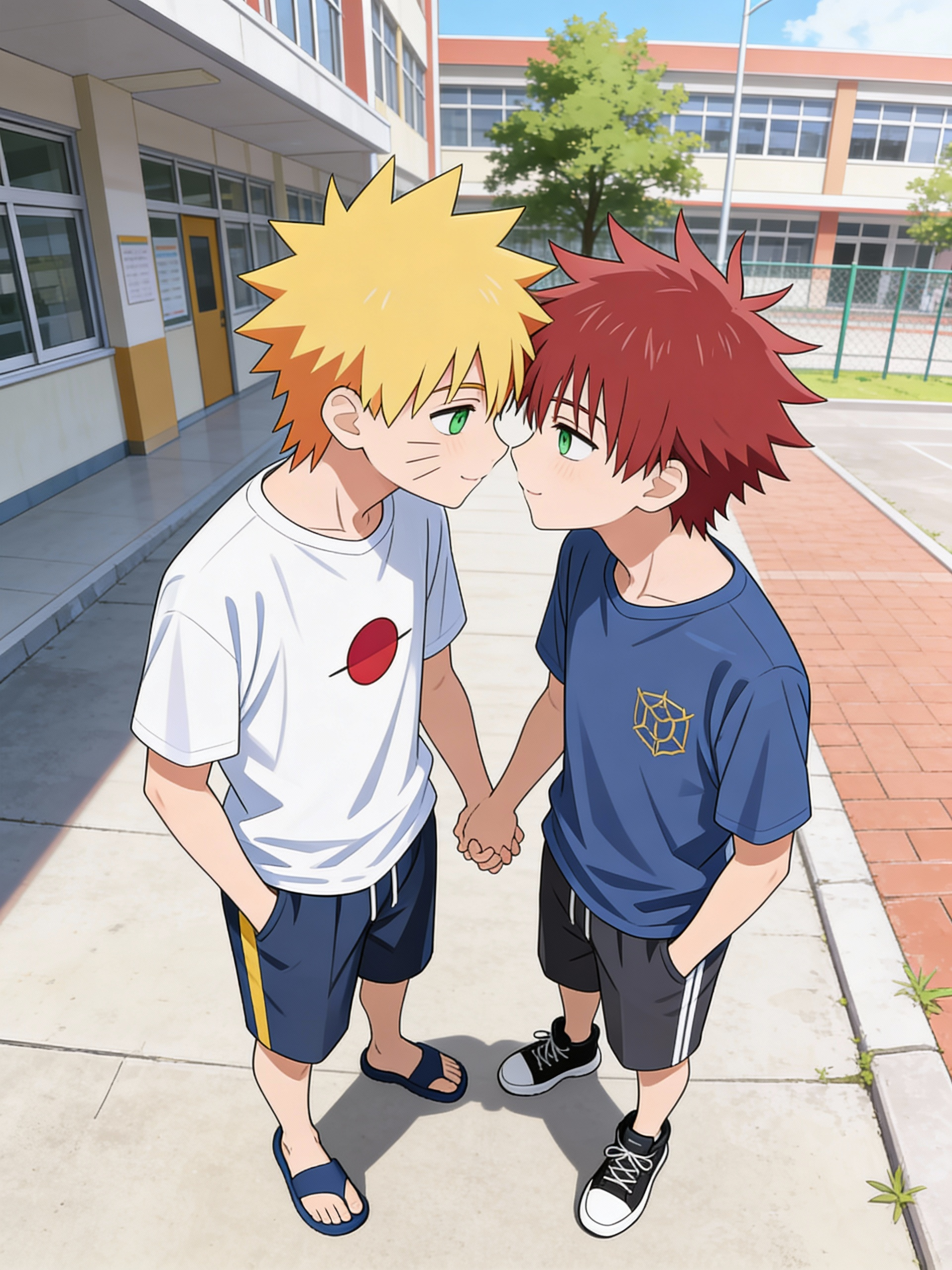 @nick-lmZh, @gavin-PQT1 hold hands before their pick them up at school