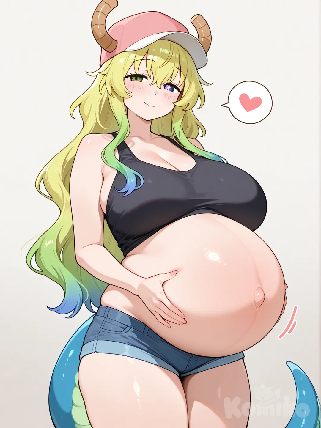 @Lucoa_(Maidragon) pregnant