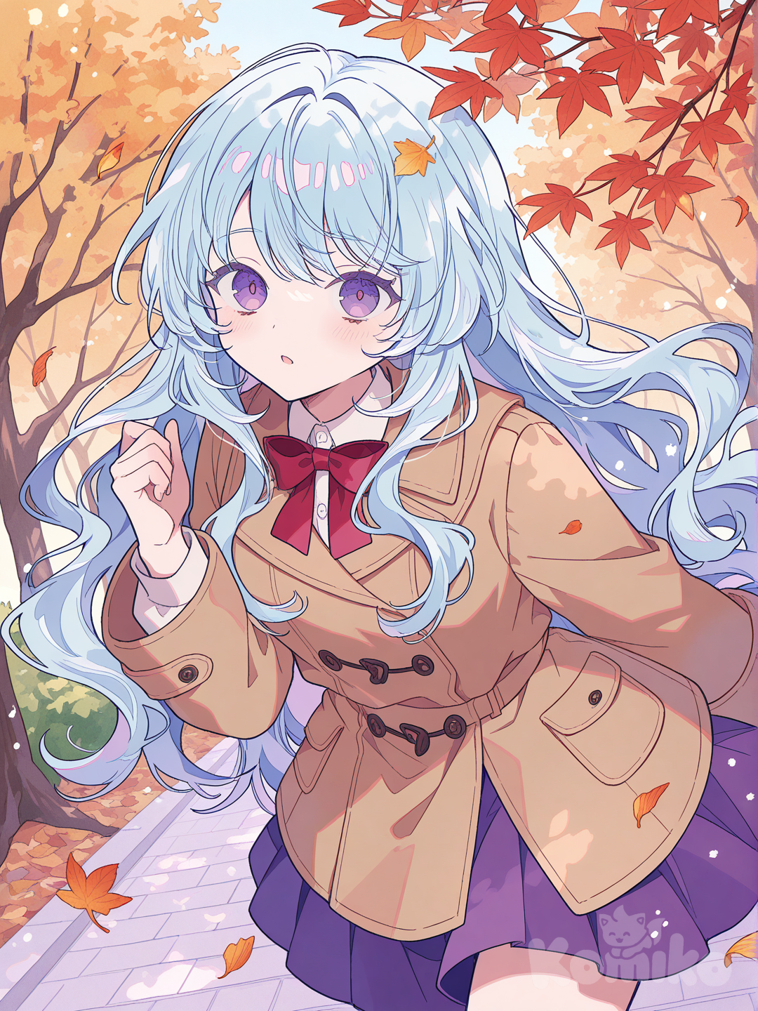 anmie girl running [ remix ]