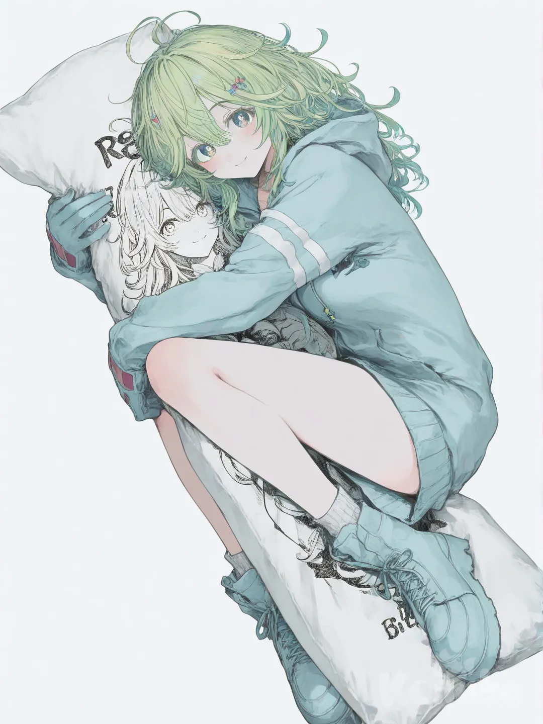 dakimakura (object), @Hagakure_Tooru, [sweet-pastel-style]