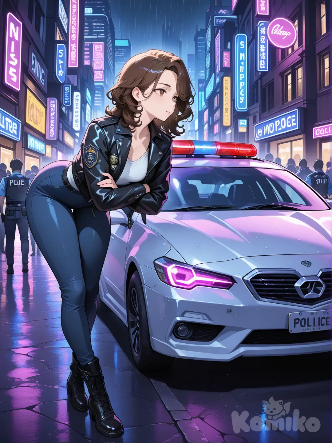 Cyberpunk Police Detective