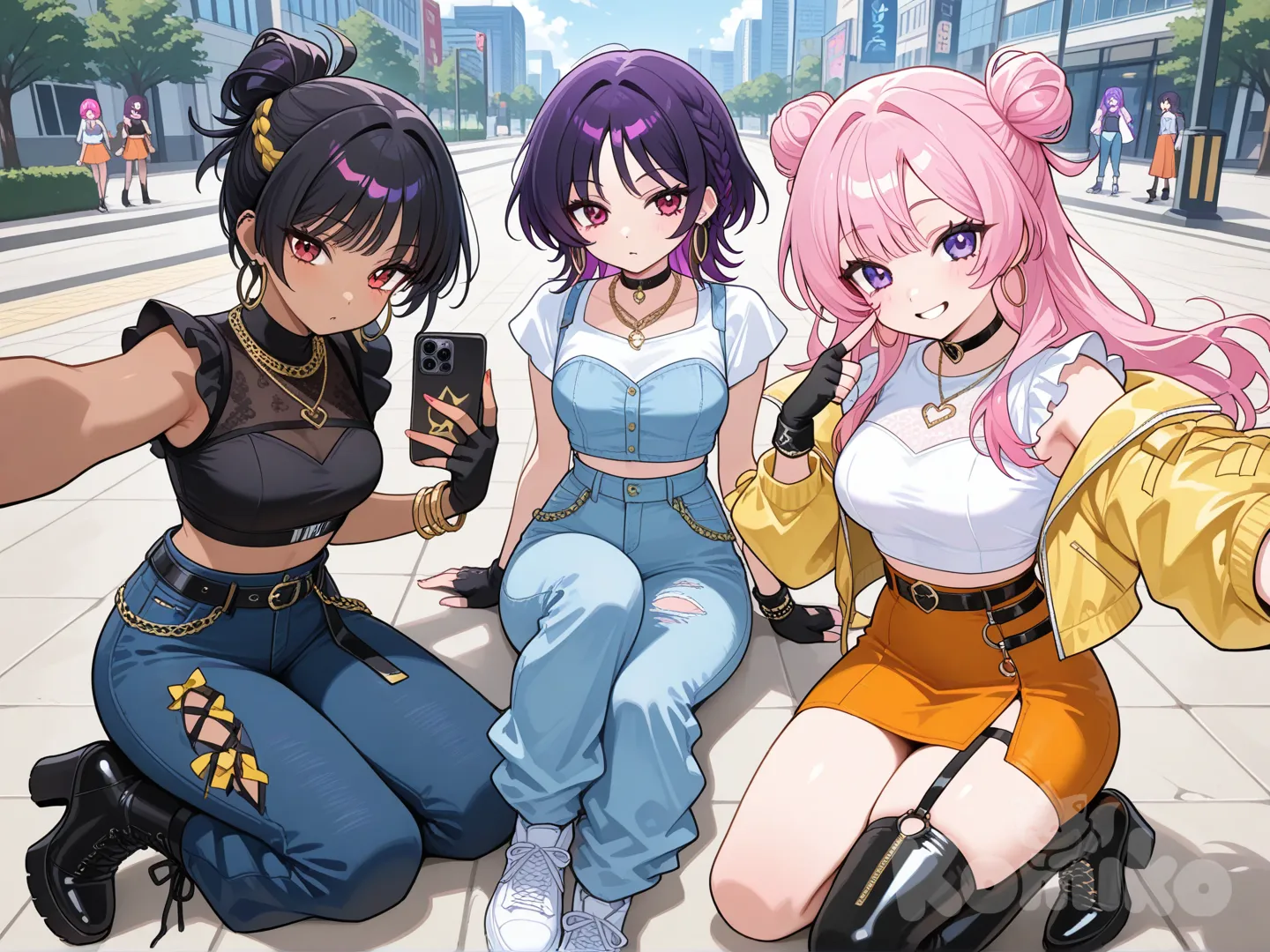 @Mira, @Rumi, @Zoey taking a picture