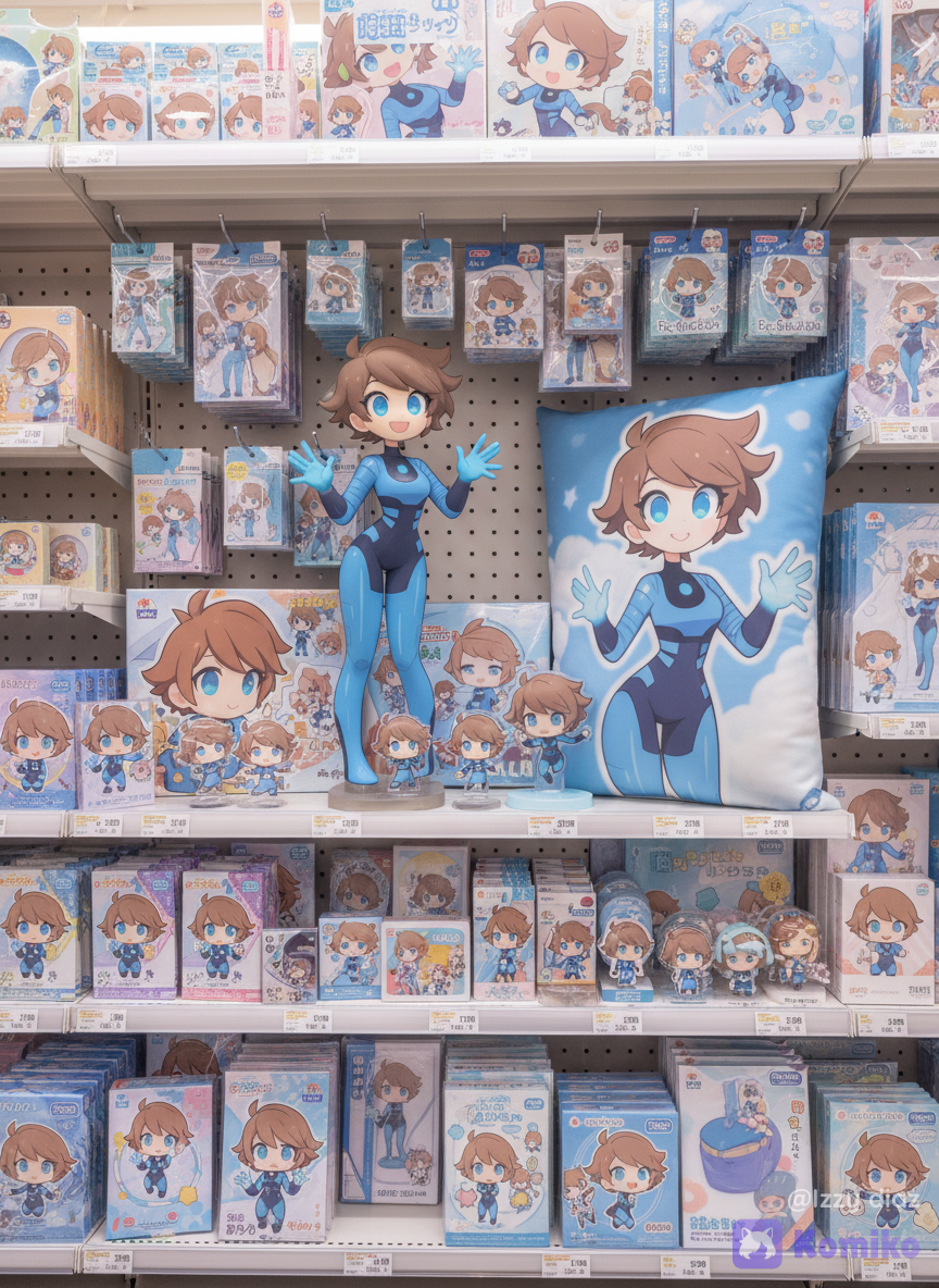 me in the merch display shelf