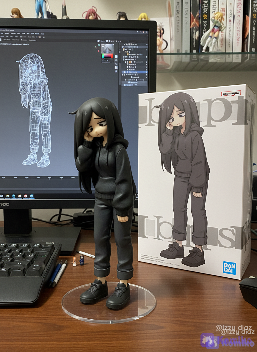 chiyo as a studio render figure