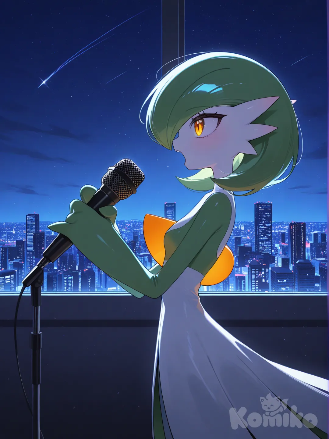 @Gardevoir, singing, cityscape