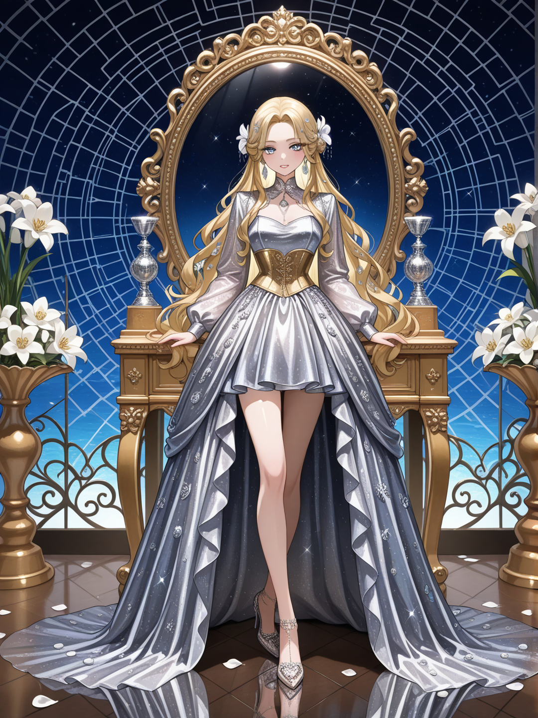 Blonde in the Garden