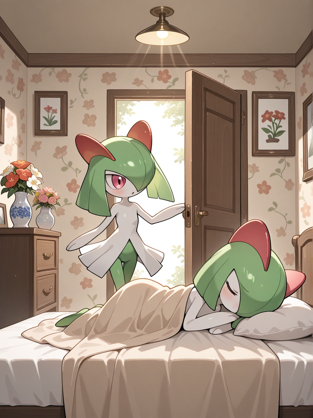 Cuidando a la hermana