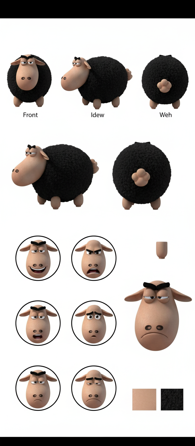 Silly sheep sheet