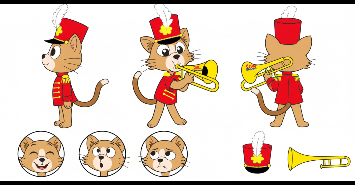 Marching band cat