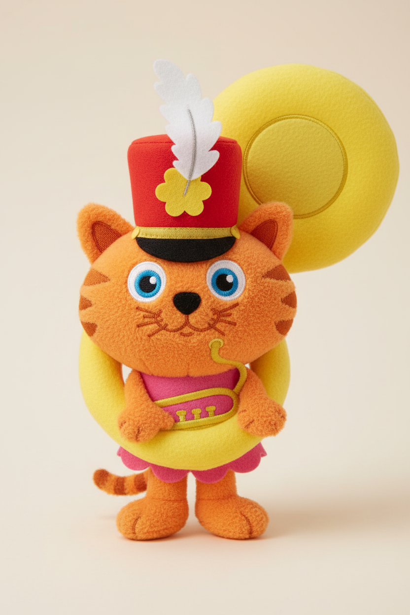 Cat sousaphone with bell