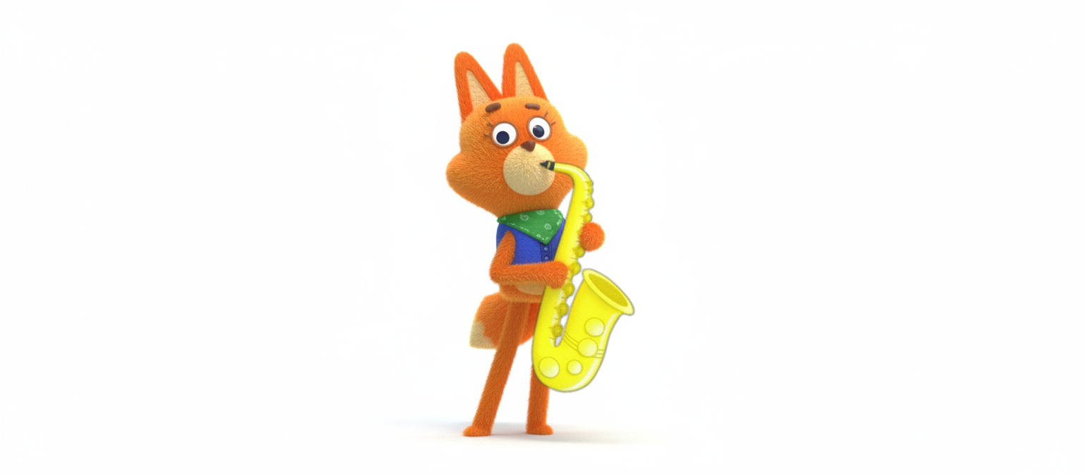 Saxophone fox