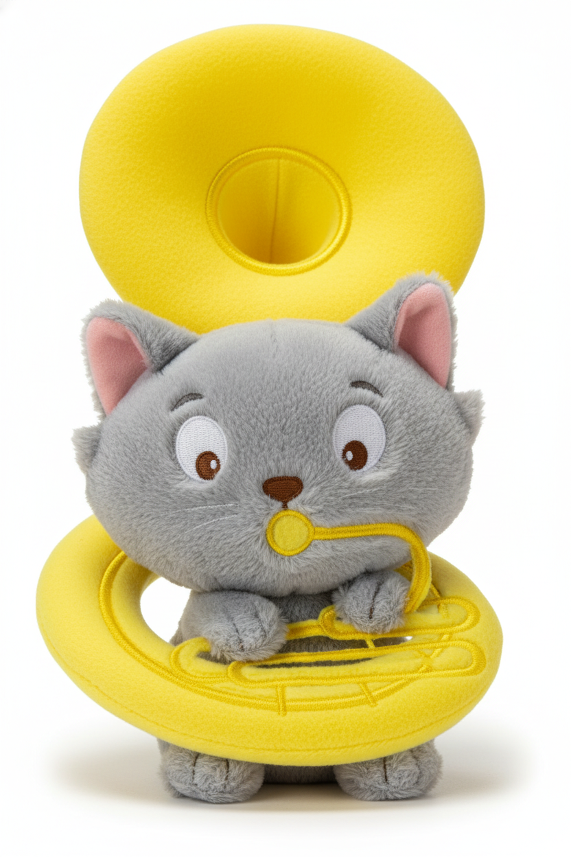 Sousaphone cat