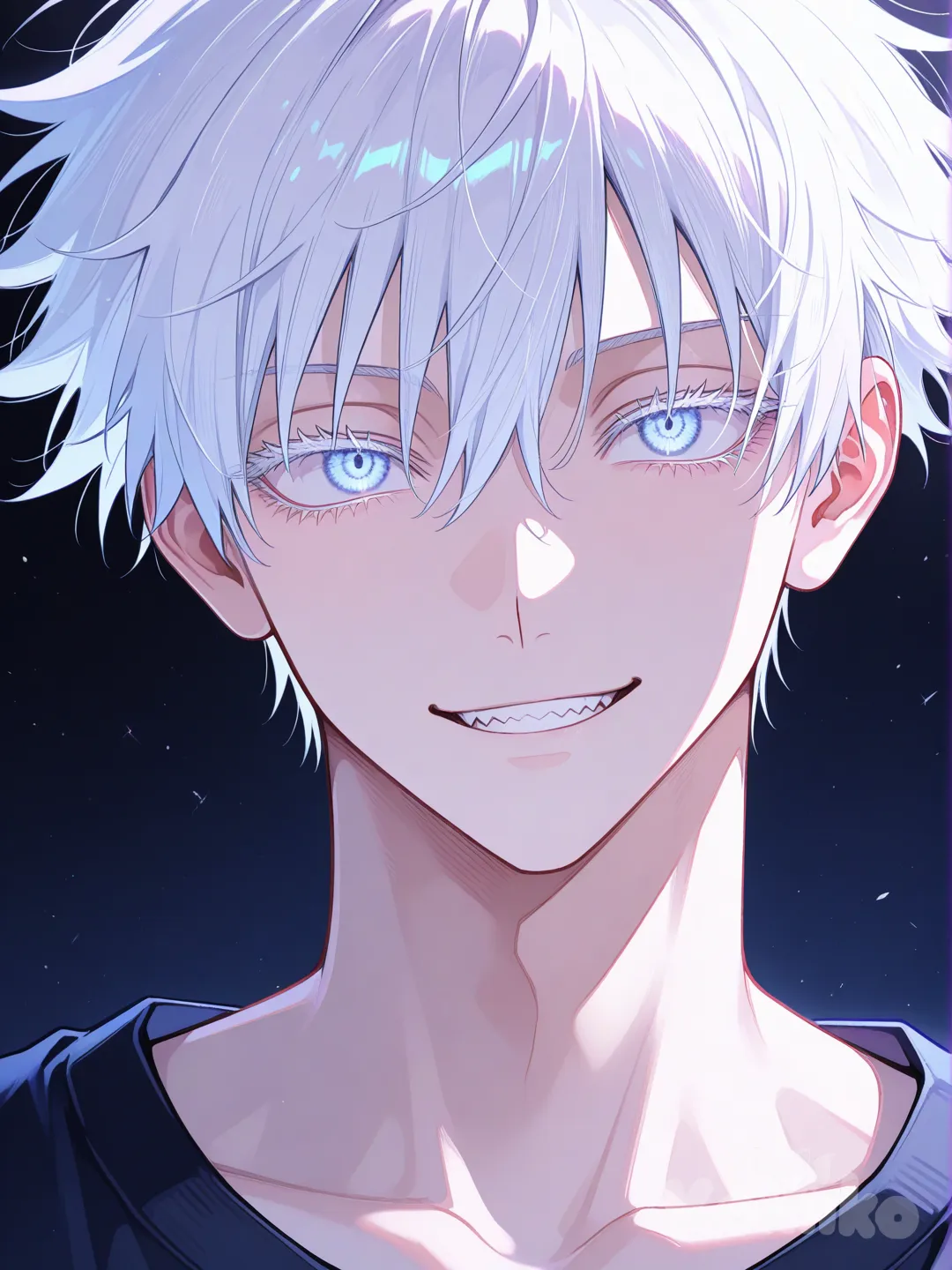 anime boy, handsome character, anime art style, @Gojou_Satoru