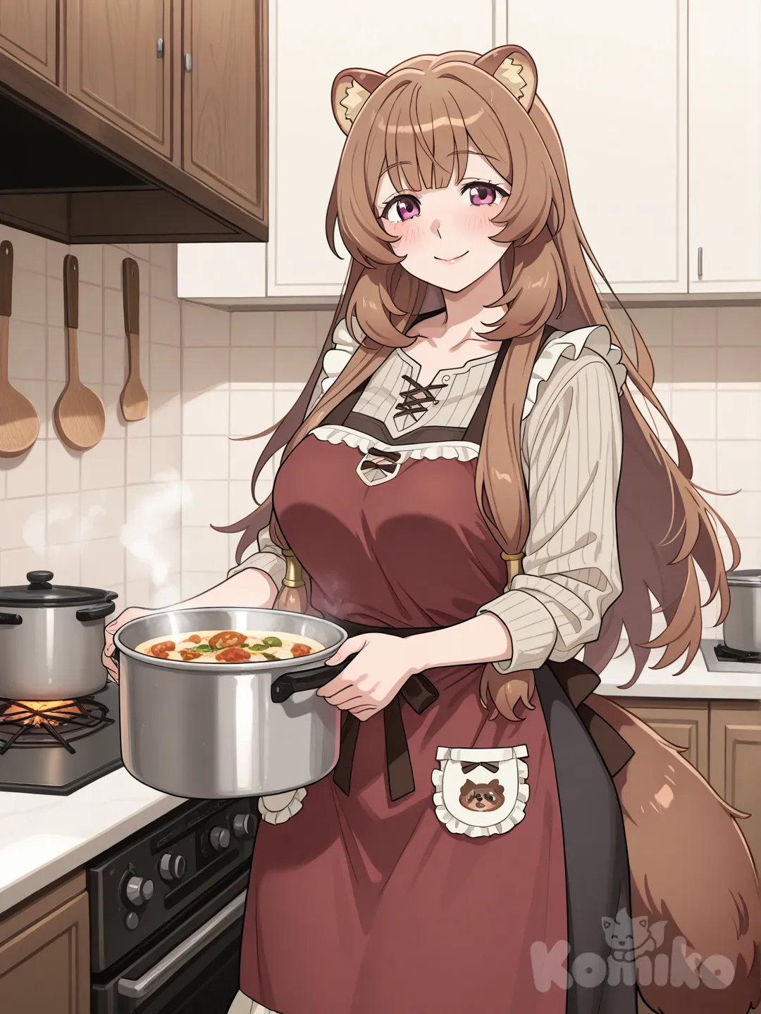 raphtalia en la cocina