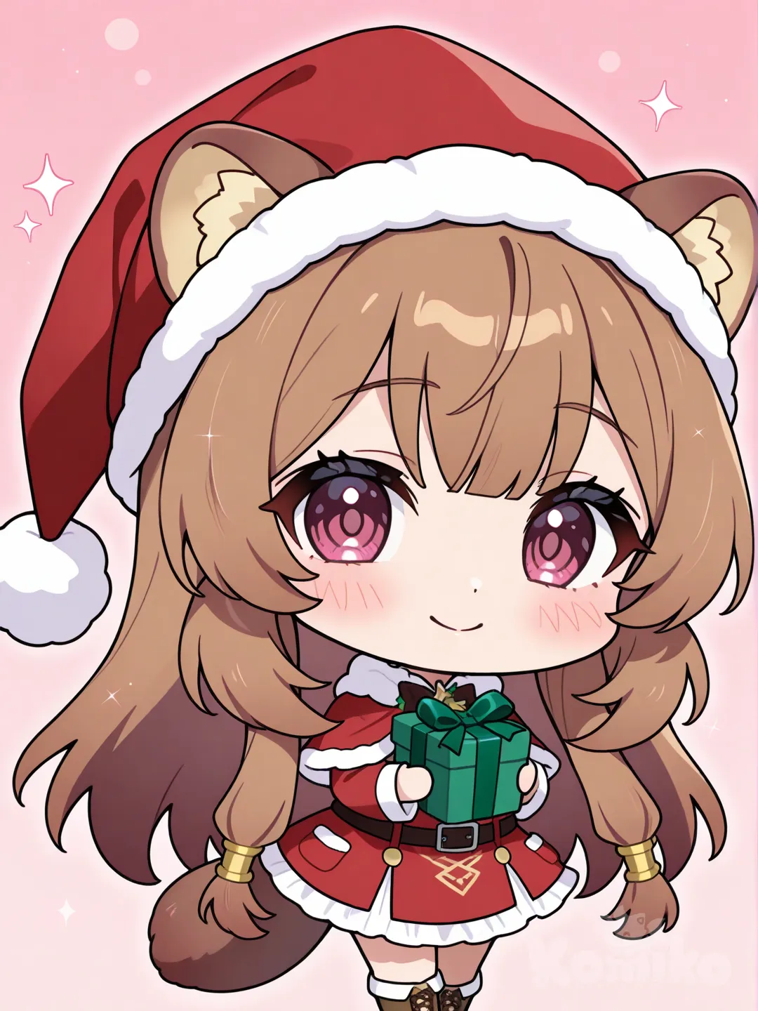 Raphtalia chibi de navidad