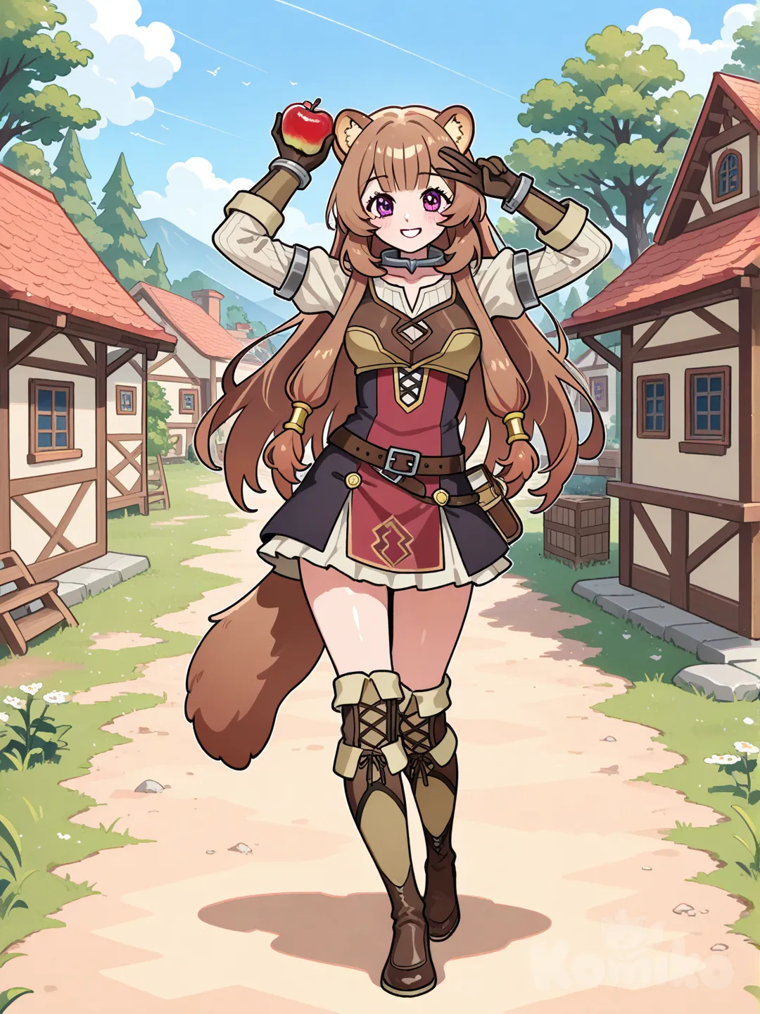 Raphtalia en la aldea