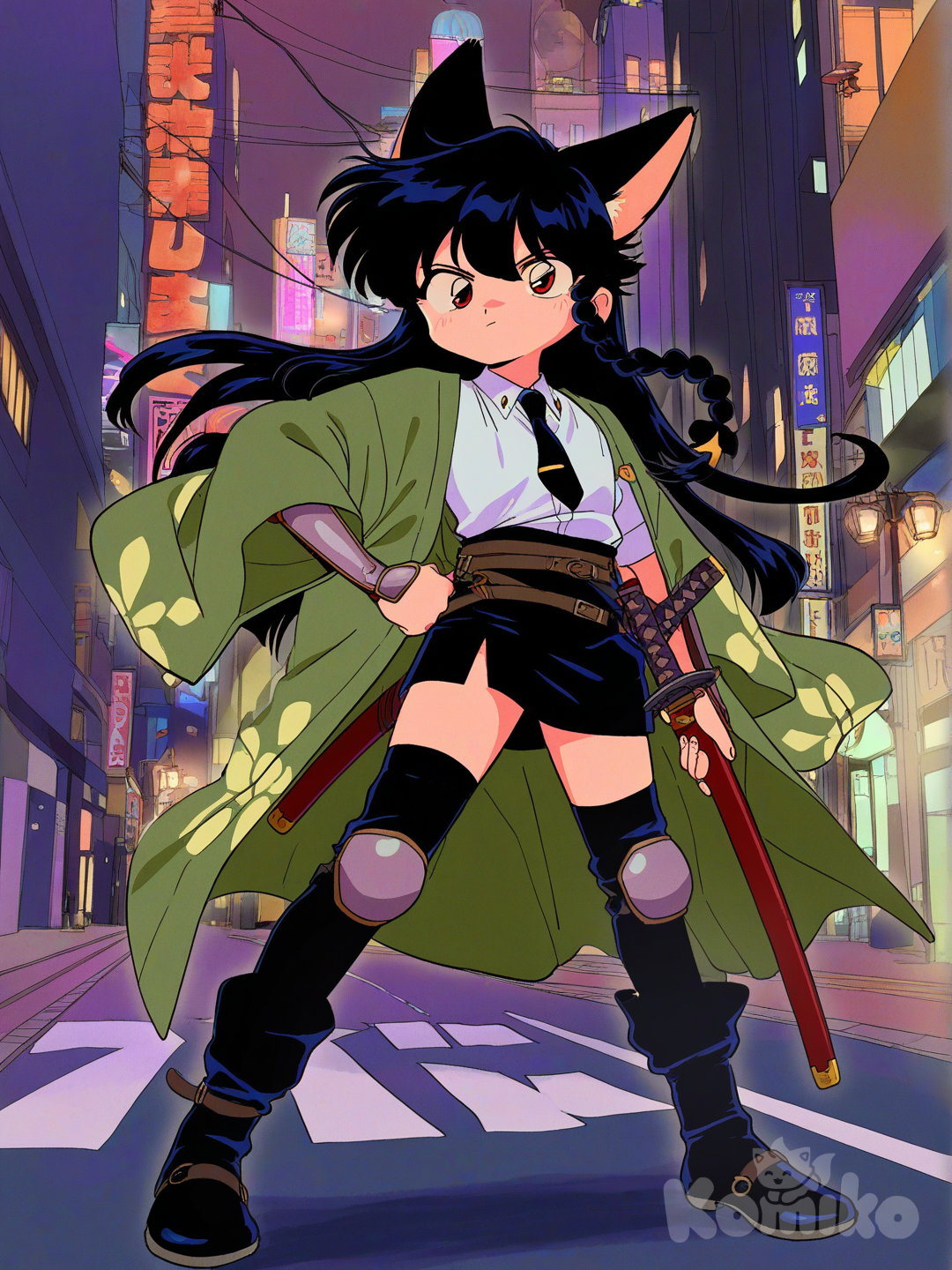 Hoshimi Miyabi 90s style 